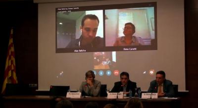 Retransmissió d'una conferència per al VHIR amb ponents en videoconferència remota