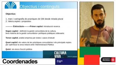 #Coordenades18 Gestió comunitària de la cultura a Barcelona. Valors, reptes i propostes